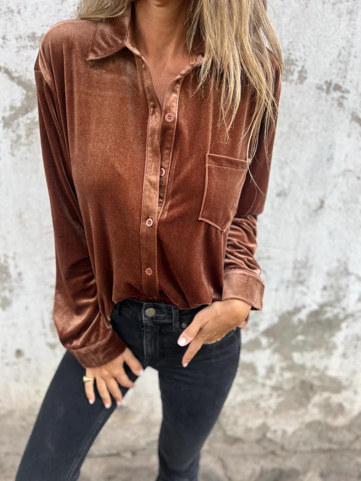 Briar | Elegant Velvet Blouse