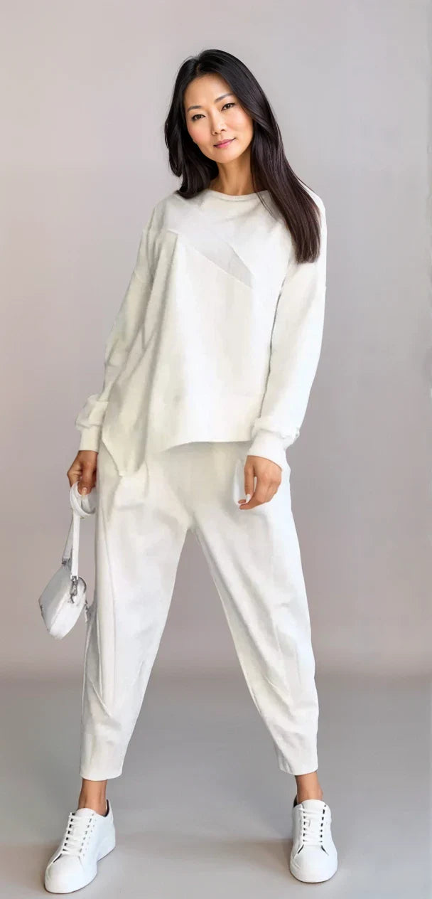 Brielle - Two-Piece Set with Round Neckline and Long Sleeves