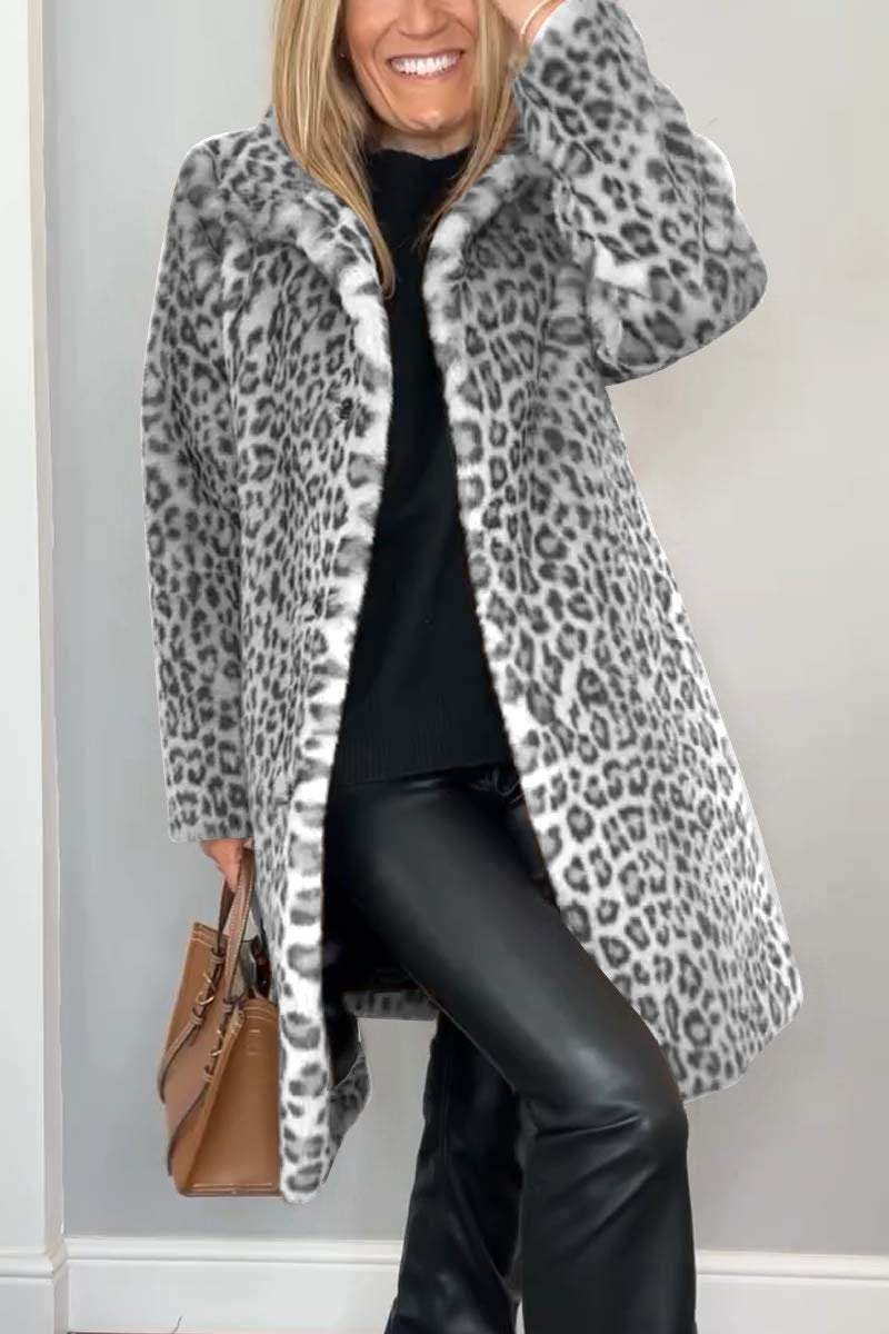 Elsa | Leopard Print Coat