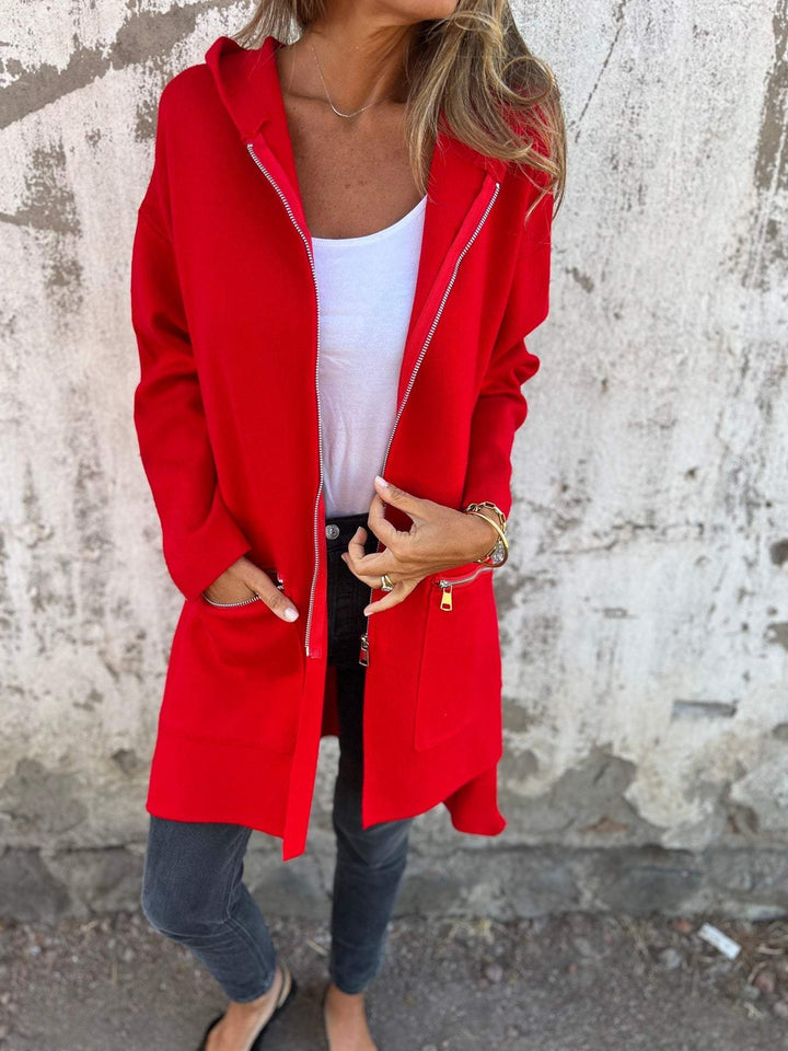 Clara - Long Cardigan with Hood