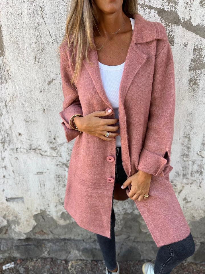 Mia | Long Casual Coat with Lapels
