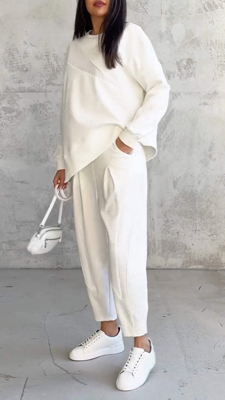 Brielle - Two-Piece Set with Round Neckline and Long Sleeves