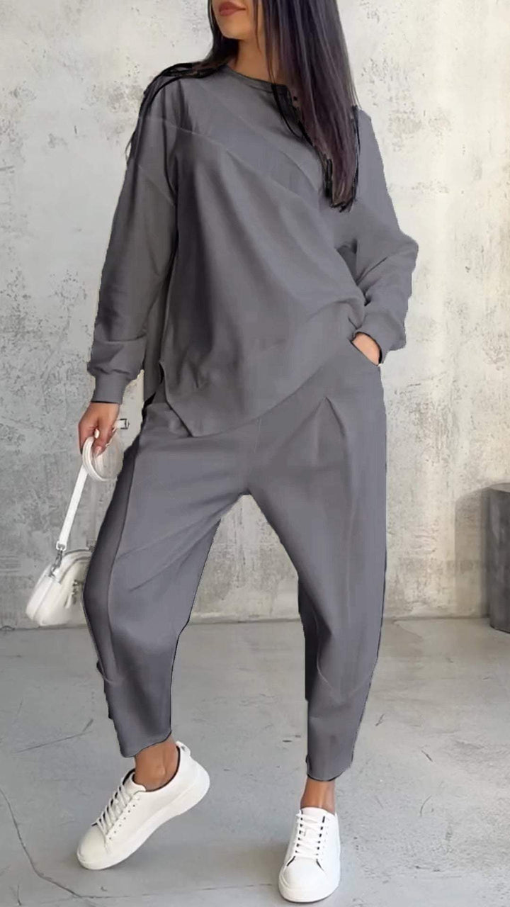 Brielle - Two-Piece Set with Round Neckline and Long Sleeves