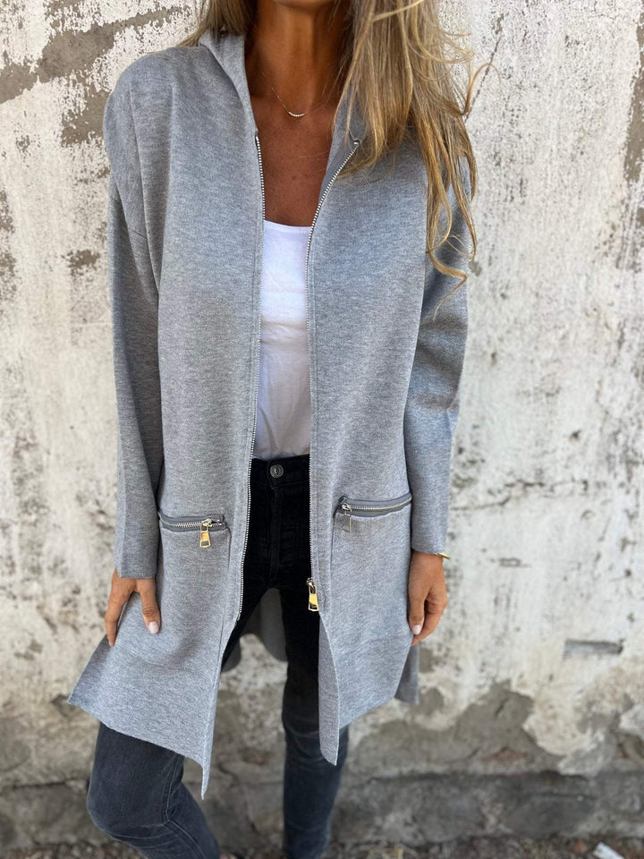 Clara - Long Cardigan with Hood