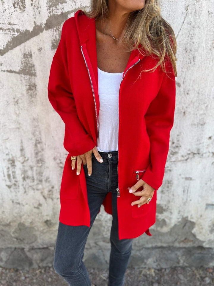 Clara - Long Cardigan with Hood