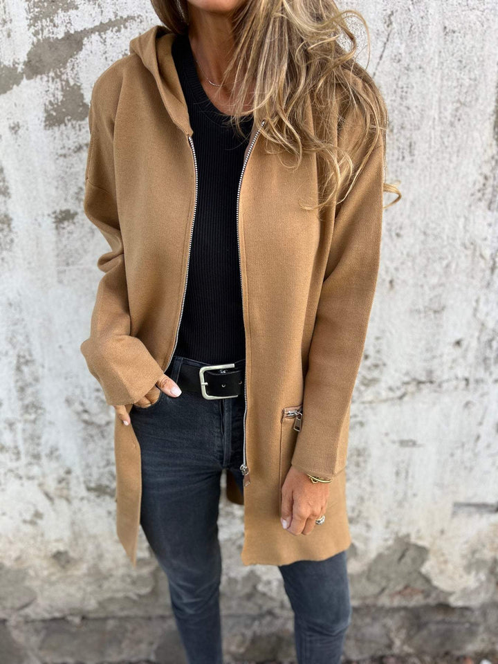 Clara - Long Cardigan with Hood