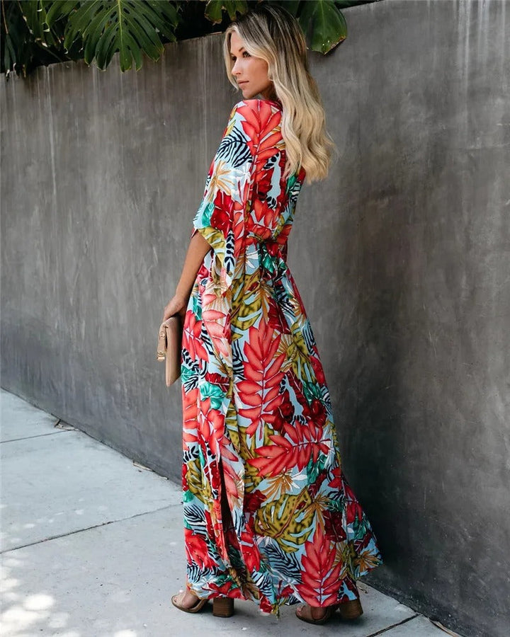Juniper - Boho Breeze Kimono Maxi-jurk