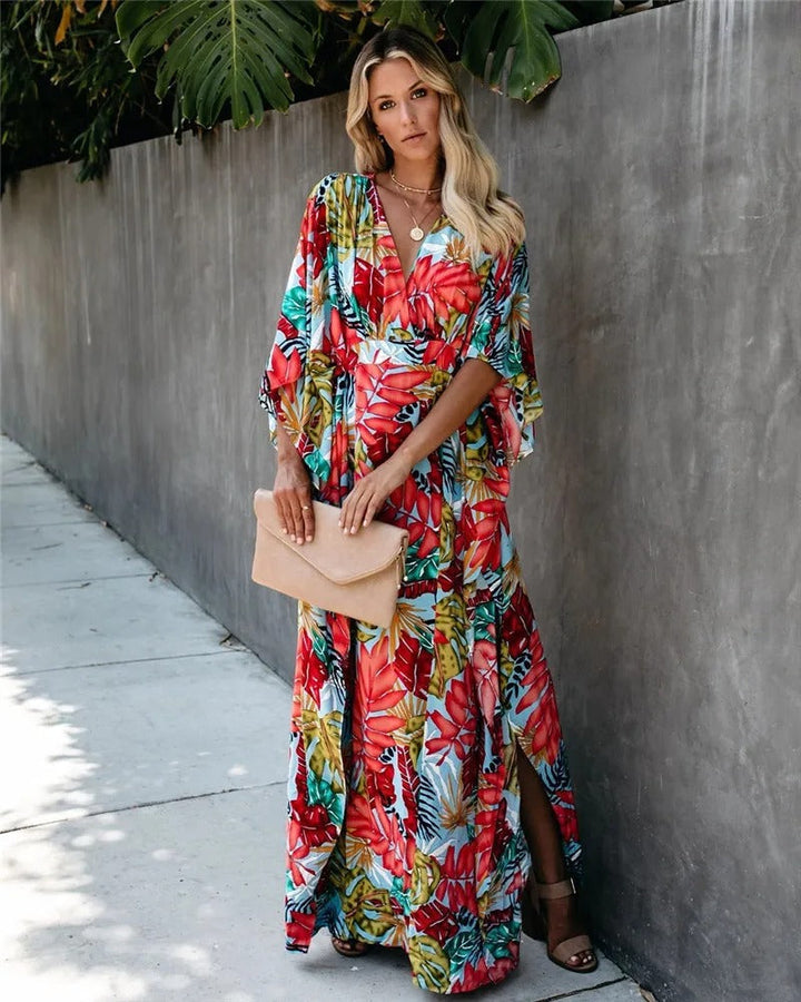 Juniper - Boho Breeze Kimono Maxi-jurk