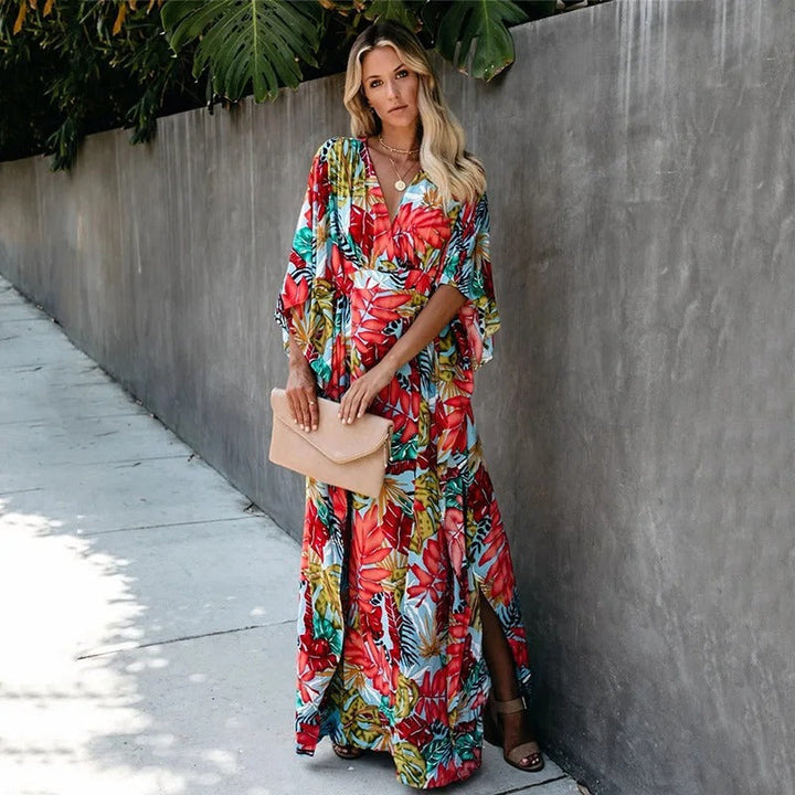 Juniper - Boho Breeze Kimono Maxi-jurk