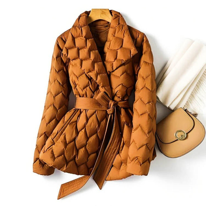 Sarah™ | Stylish Quilted Down Coat