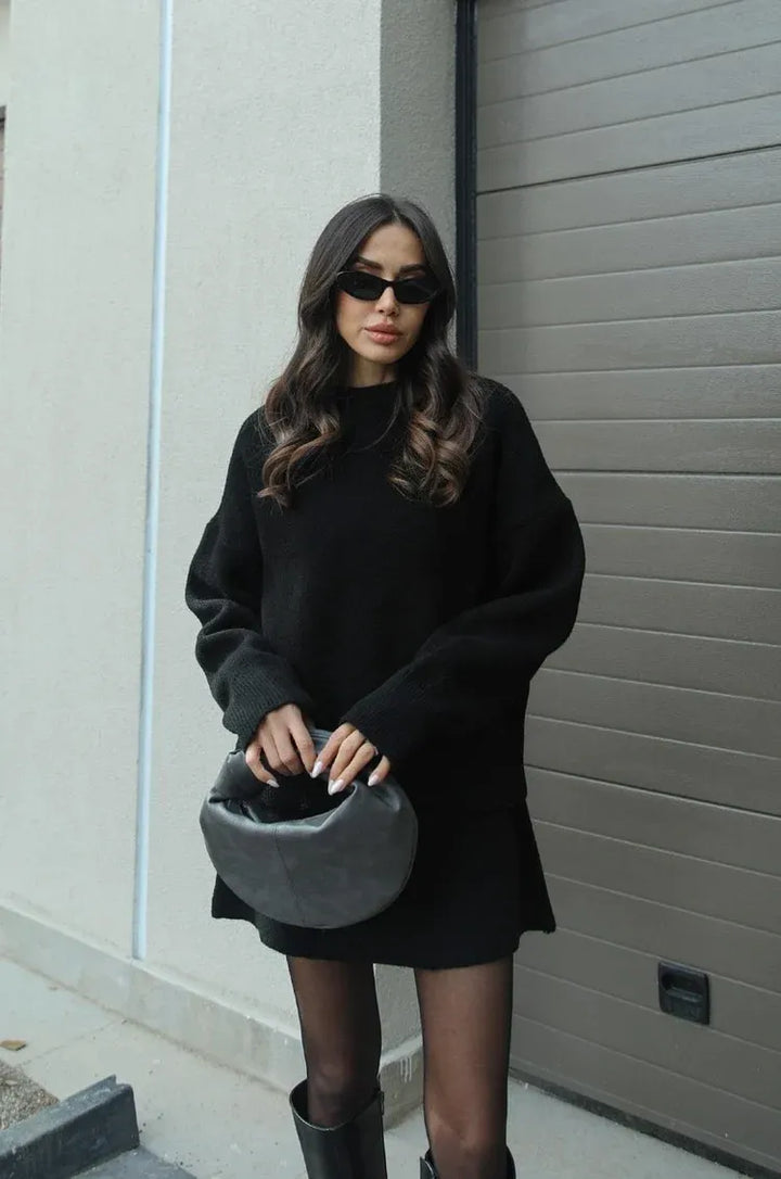 Carol - Knit Skirt Suit (Top + Skirt)