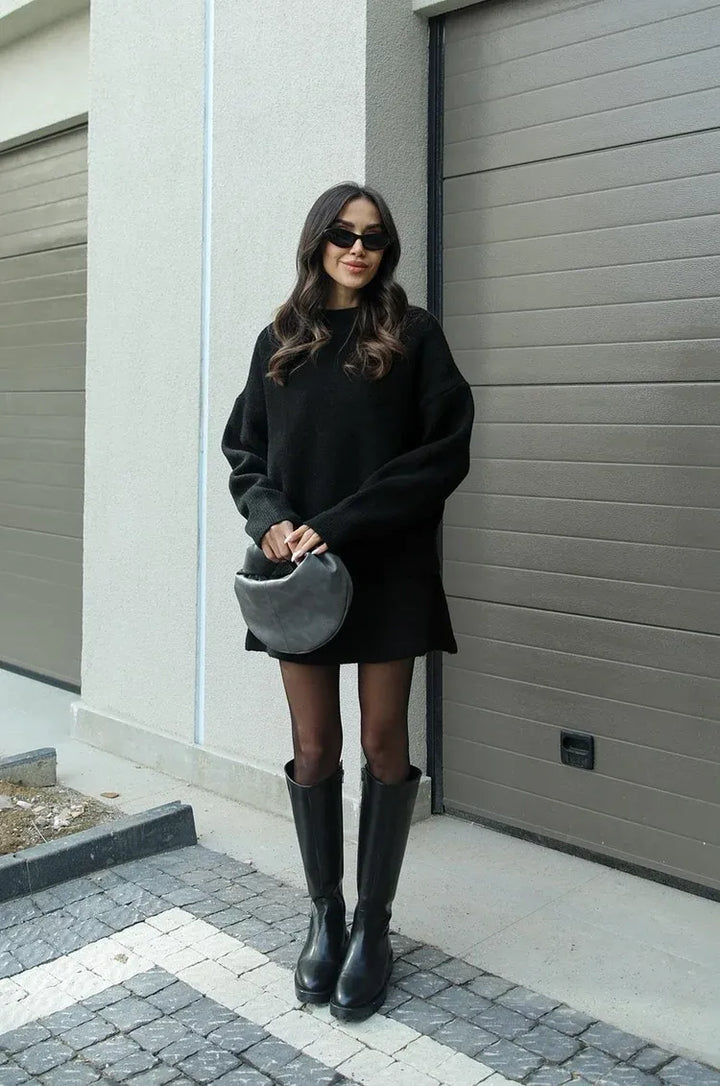 Carol - Knit Skirt Suit (Top + Skirt)