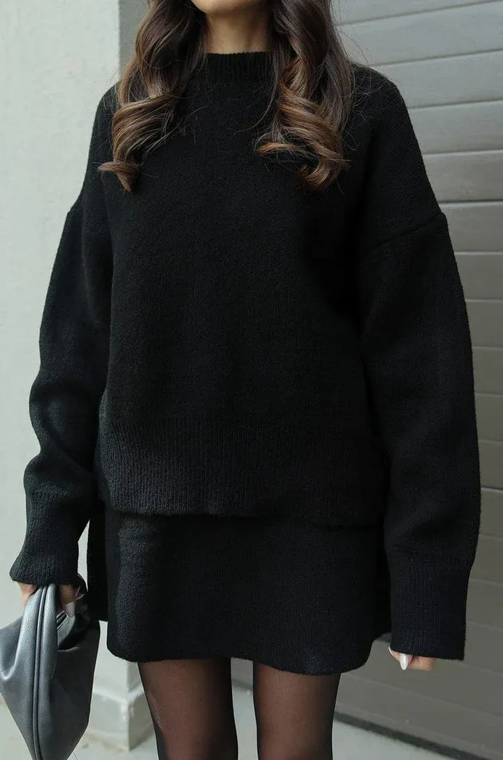 Carol - Knit Skirt Suit (Top + Skirt)