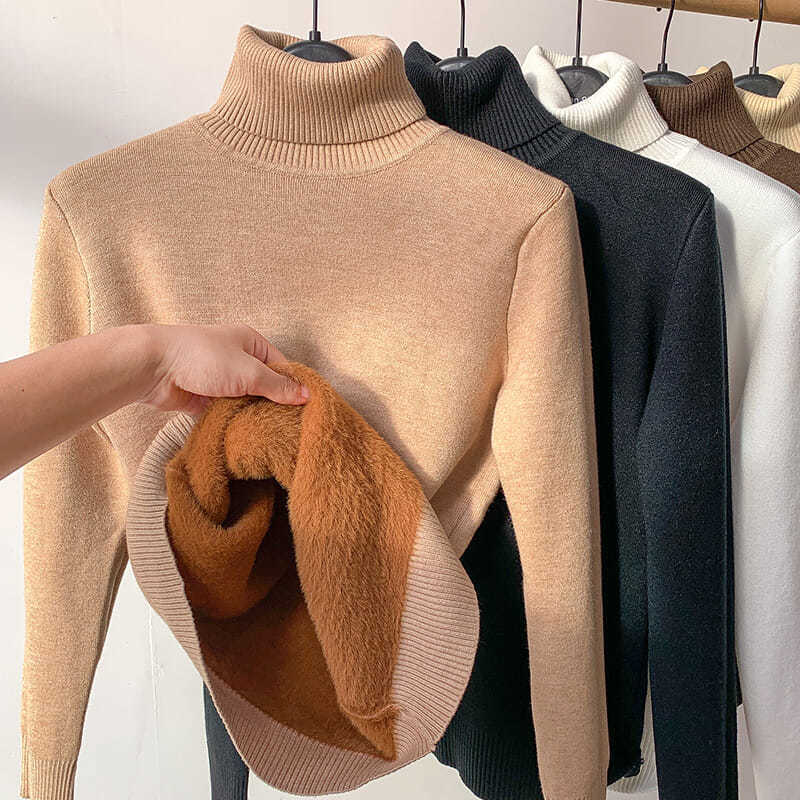 Clementine™ - Elegante en warme trui met hoge hals voor de winter