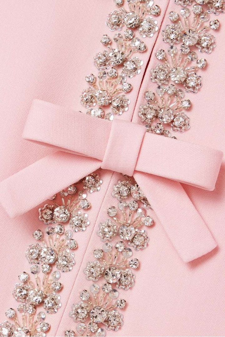 Sybil - Luxe strikjurk met strass