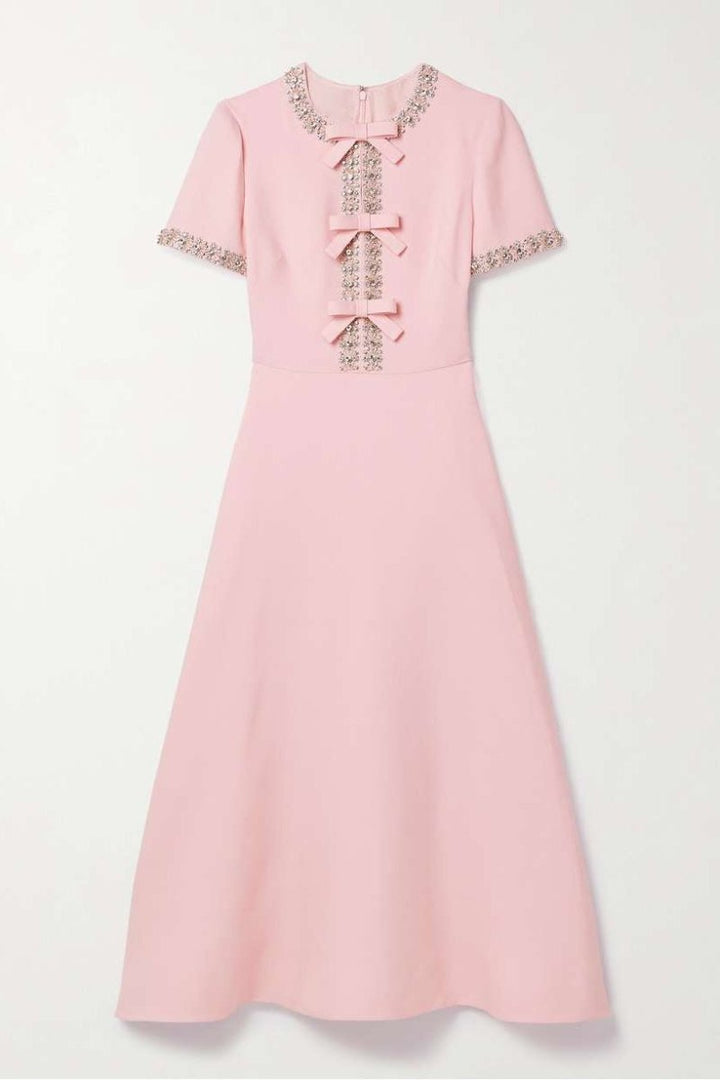 Sybil - Luxe strikjurk met strass
