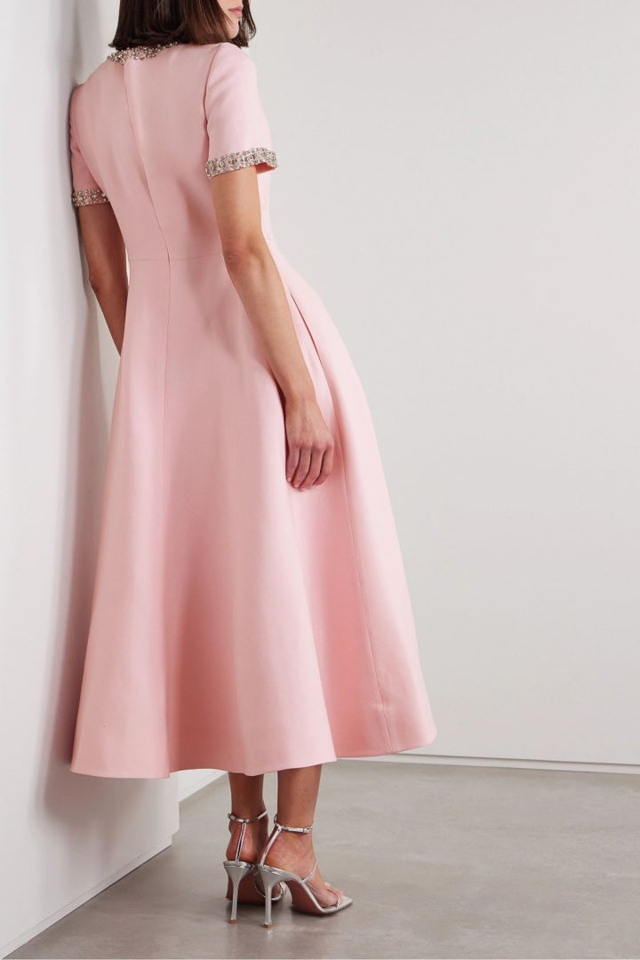 Sybil - Luxe strikjurk met strass