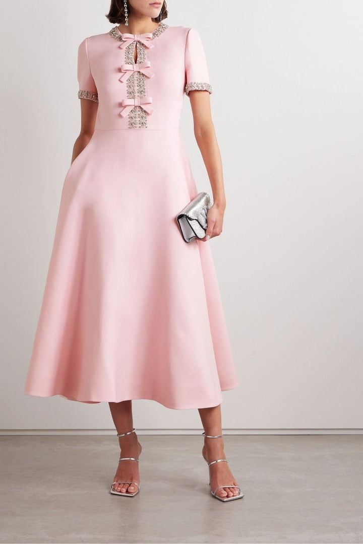 Sybil - Luxe strikjurk met strass